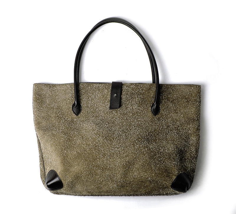 Montagu Tote - Olive Hairy Suede