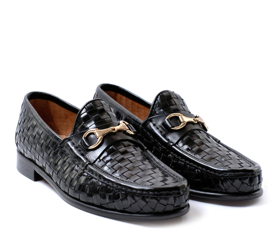 Beaufoy Loafer - Black Basket Weave