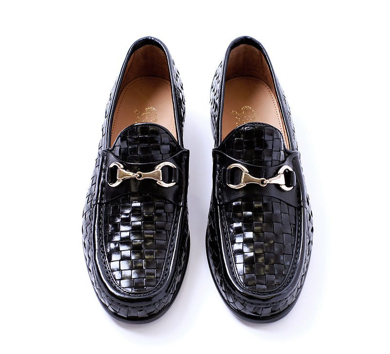 Beaufoy Loafer - Black Basket Weave