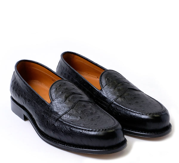 Dartmouth Loafer - Black Ostrich