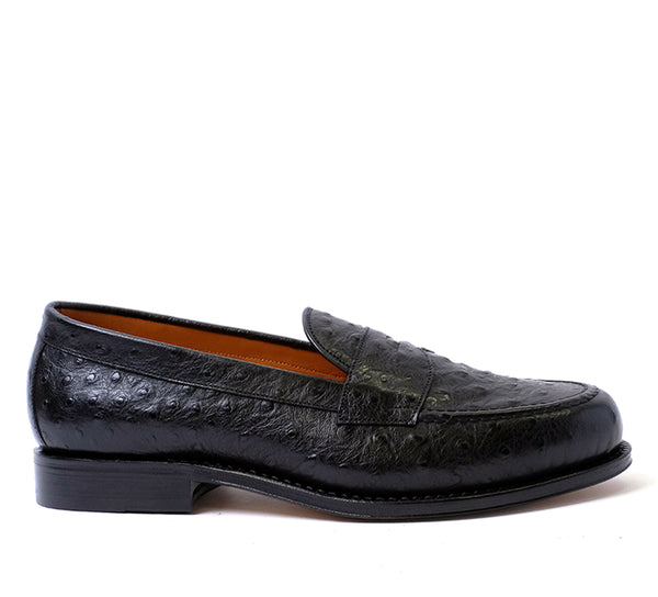 Dartmouth Loafer - Black Ostrich