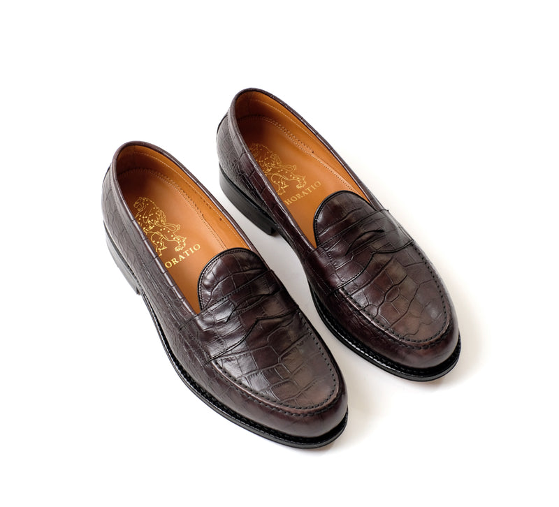 Dartmouth Loafer - Dk Brown Croc