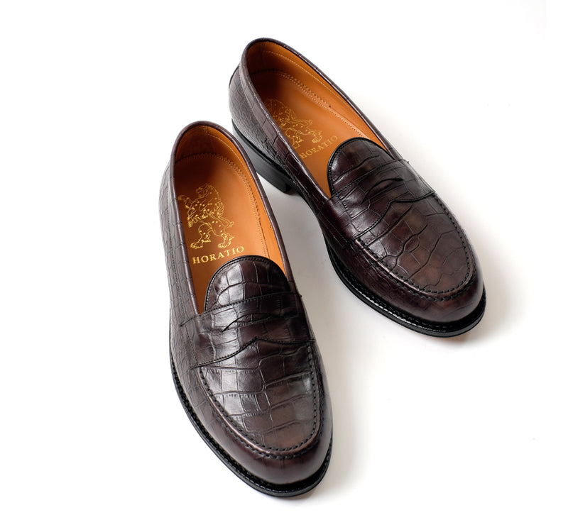 Dartmouth Loafer - Dk Brown Croc