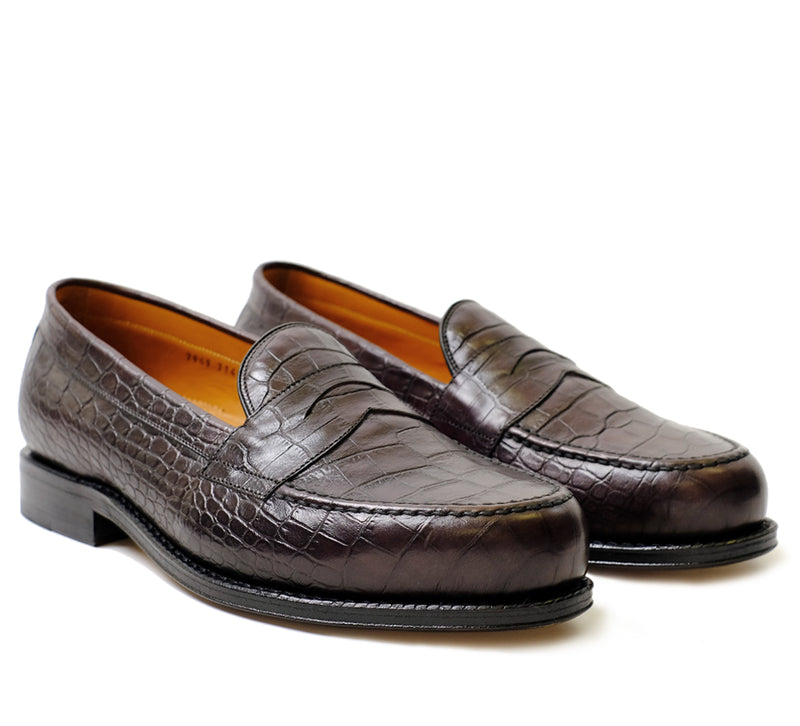 Dartmouth Loafer - Dk Brown Croc