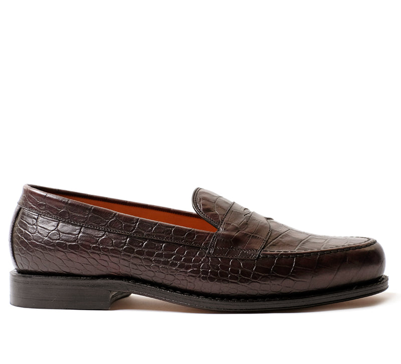 Dartmouth Loafer - Dk Brown Croc