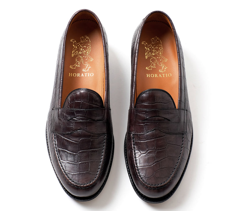 Dartmouth Loafer - Dk Brown Croc