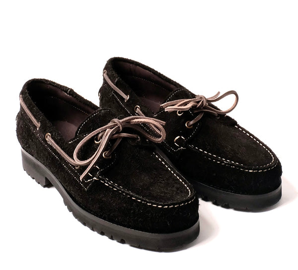 Port Moc Adventurer - Black Hairy Suede