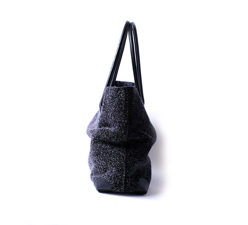 Montagu Tote - Black Hairy Suede