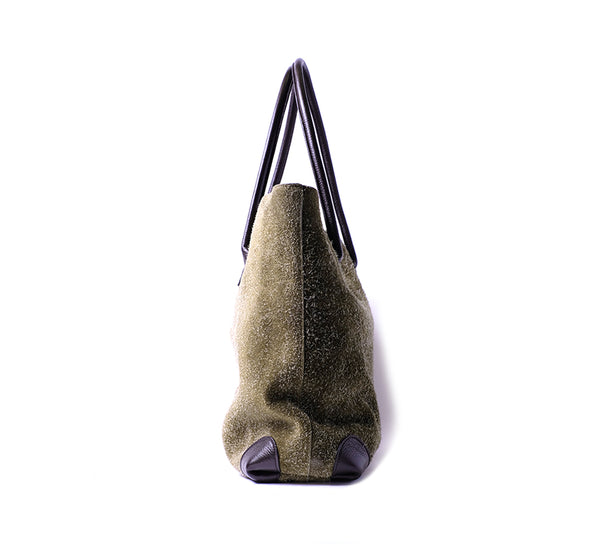 Montagu Tote - Olive Hairy Suede