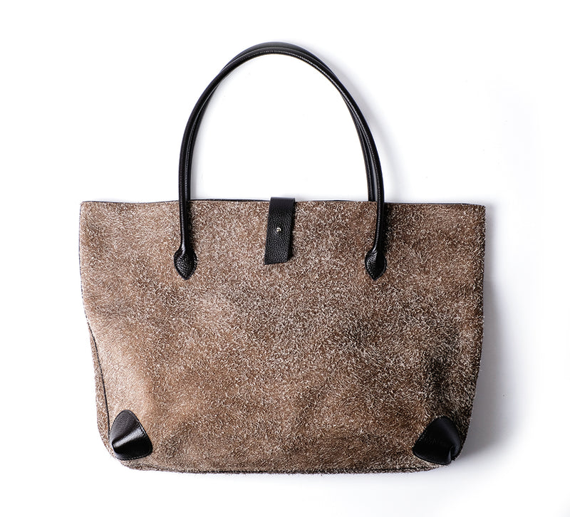 Montagu Tote - Tan Hairy Suede