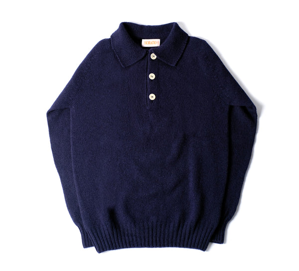 Cowdray Shaggy Polo - Navy