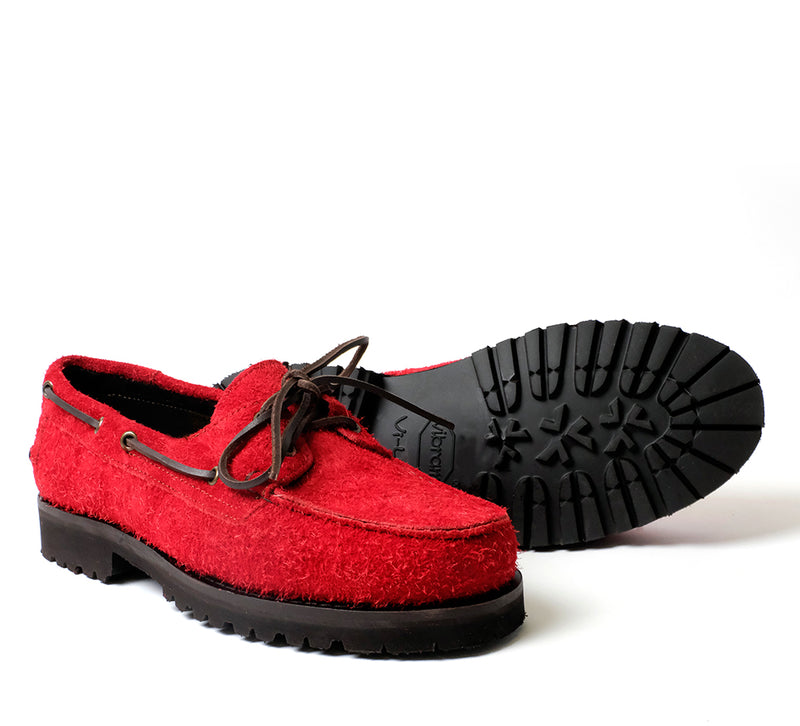 Port Moc Adventurer - Red Hairy Suede