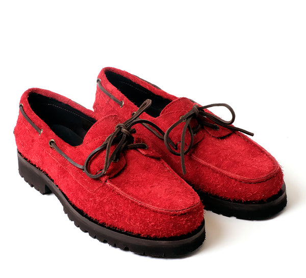 Port Moc Adventurer - Red Hairy Suede