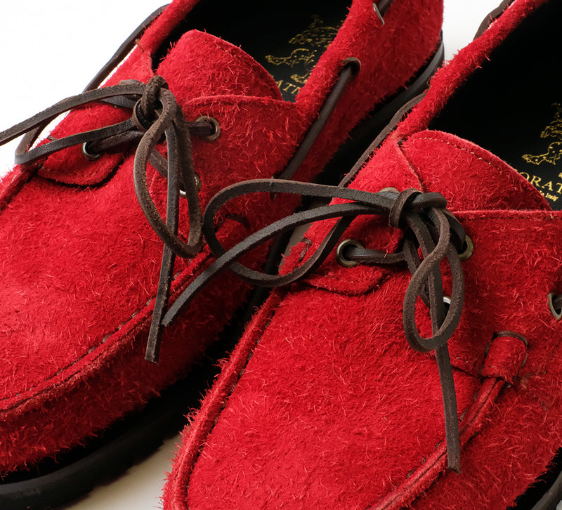 Port Moc Adventurer - Red Hairy Suede