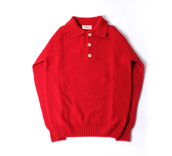 Cowdray Shaggy Polo - Red