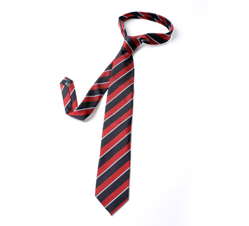 Deadstock Como Silk Tie - City Stripe