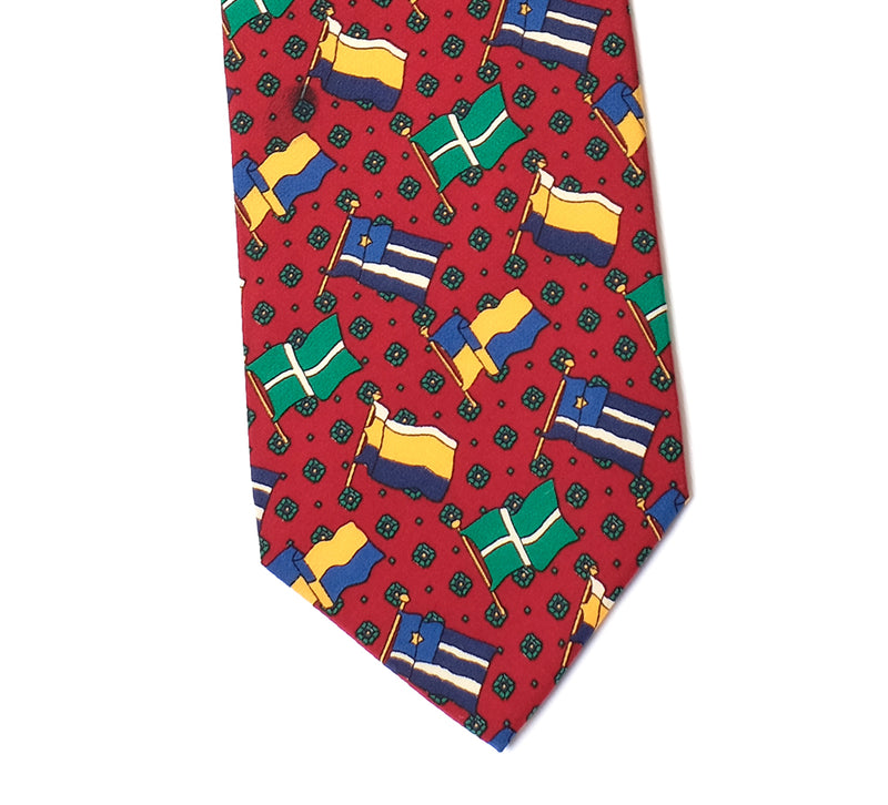 Deadstock Como Silk Tie - Nautical